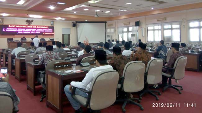 Rapat paripurna perdana DPRD Bangkalan