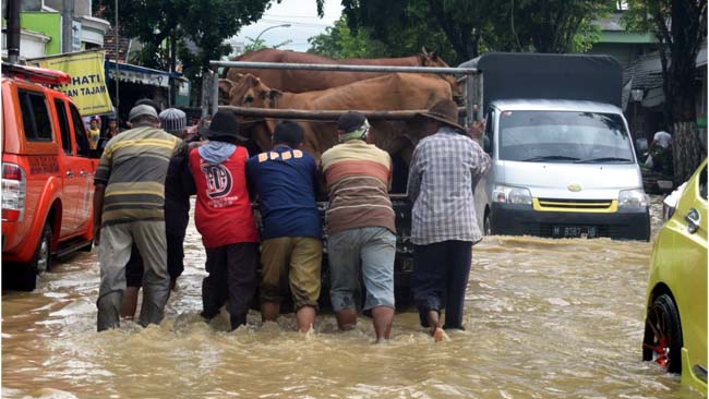 Dua Hari Diguyur Hujan, Arosbaya dan Blega Banjir