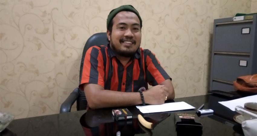 Wakil Ketua DPRD Bangkalan, Hotib Marzuki saat ditemui diruang kerjanya