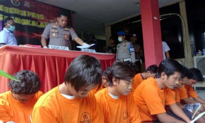kapolres Bangkalan saat merilis ungkap kasus narkoba