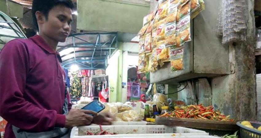 Belum Ditempati, Atap Bangunan Pasar Tanah Merah Retak